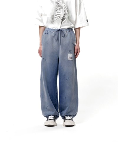 画像1: Maison MIHARA YASUHIRO (Sun Faded Like Sweat Pants) NAVY