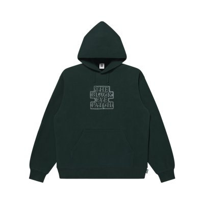 画像1: BLACK EYE PATCH (DAMAGED OG LABEL HOODIE) GREEN