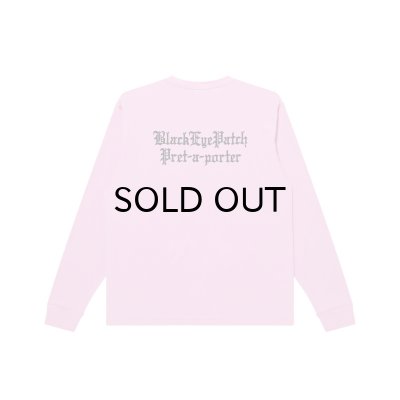 画像2: BLACK EYE PATCH (3 LETTER OE L/S TEE) PINK