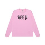 BLACK EYE PATCH (3 LETTER OE L/S TEE) PINK