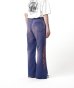 画像2: KAMIYA ("CRAYON FLAME" Distressed Bootcut Sweat Pants) NAVY (2)
