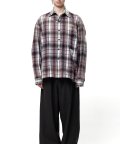 Maison MIHARA YASUHIRO (Vintage Like Check Shirt) BLACK