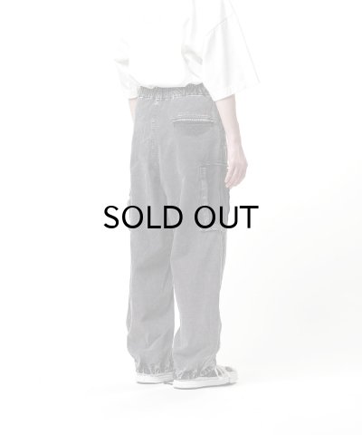 画像2: Maison MIHARA YASUHIRO (Cotton Satin Cargo Pants) BLACK