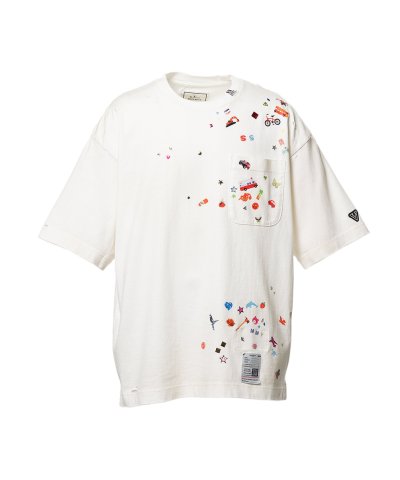画像1: Maison MIHARA YASUHIRO (Kids Sticker Printed T-shirt) WHITE