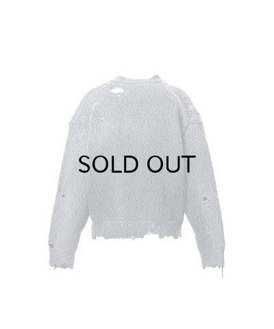 画像2: Maison MIHARA YASUHIRO (Sun Faded Like Knit Cardigan) BLACK