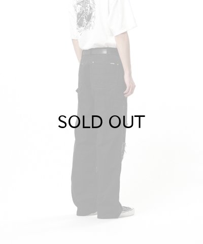 画像2: KAMIYA (BORO Duck Painter Pants) BLACK