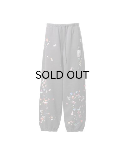 画像1: Maison MIHARA YASUHIRO (Kids Sticker Printed Sweat Pants) BLACK