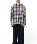 Maison MIHARA YASUHIRO (Vintage Like Check Shirt) BEIGE