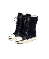 KAMIYA ("Joey" Vulcanize Aged Sole Extra High-top Sneaker) BLACK