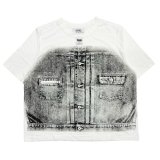 DAIRIKU (MATTTRANSFER PRINT FANCY DOBBY H-S TAG TEE) WHITE