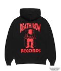 WACKO MARIA (DEATH ROW RECORD HEAVY WEIGHT PULLOVER HOODED SWEAT SHIRT) BLACK