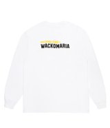 WACKO MARIA (WASHED HEAVY WEIGHT CREW NECK LONG SLEEVE T-SHIRT TYPE-3) WHITE