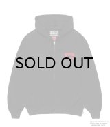 WACKO MARIA (DEATH ROW RECORD HEAVY WEIGHT FULL ZIP HOODED SWEAT SHIRT) BLACK