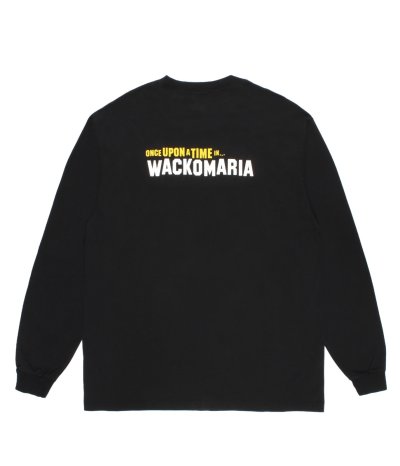 画像1: WACKO MARIA (WASHED HEAVY WEIGHT CREW NECK LONG SLEEVE T-SHIRT TYPE-3) BLACK