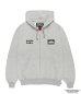 画像1: WACKO MARIA (DEATH ROW RECORD HEAVY WEIGHT FULL ZIP HOODED SWEAT SHIRT) GRAY (1)