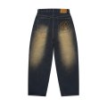 BLACK EYE PATCH (B EMBLEM BAGGY JEANS) DARK INDIGO