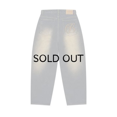 画像1: BLACK EYE PATCH (B EMBLEM BAGGY JEANS) DARK INDIGO