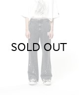 Maison MIHARA YASUHIRO (Distressed Cotton Linen Pants) BLACK