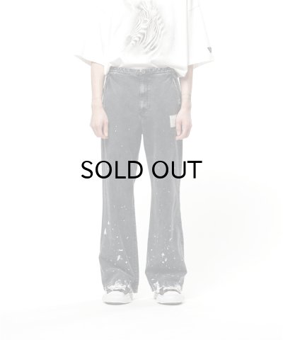 画像1: Maison MIHARA YASUHIRO (Distressed Cotton Linen Pants) BLACK