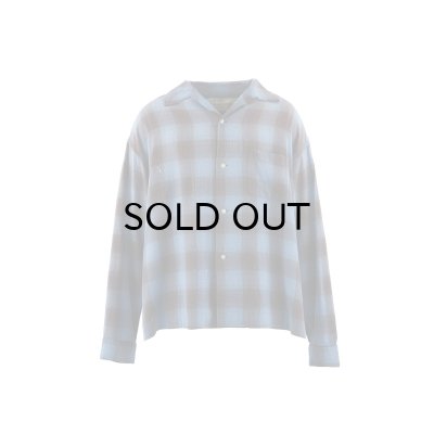 画像1: SAINT Mxxxxxx (RAYON SHIRT_CHECK) BLUE