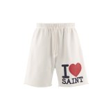 SAINT Mxxxxxx (SWEAT SHORTS_I LOVE SAINT) WHITE