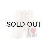SAINT Mxxxxxx (SWEAT SHORTS_I LOVE SAINT) WHITE