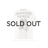SAINT Mxxxxxx (JL_SS T-SHIRT_IMAGINE PEACE) WHITE