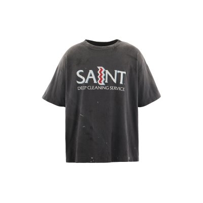 画像1: SAINT Mxxxxxx (SS T-SHIRT_SAINT) BLACK