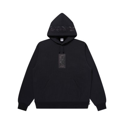 画像1: BLACK EYE PATCH (HWC LABEL HOODIE) BLACK