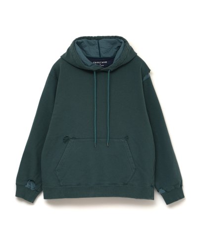 画像1: FACETASM (DAMAGED HOODIE) TEAL