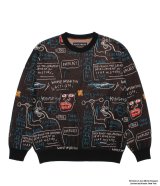 WACKO MARIA (JEAN-MICHEL BASQUIAT CREW NECK SWEATER TYPE-1) ONE