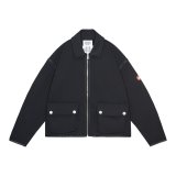 C.E (SMOOTH ZIP UP) BLACK