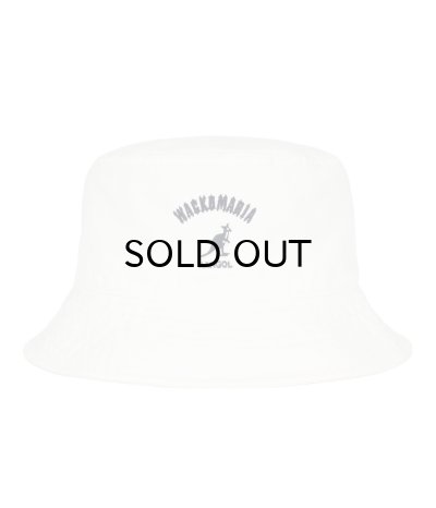 画像1: WACKO MARIA (KANGOL WASHED BUCKET) WHITE