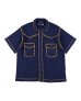 画像1: PHINGERIN (SUMMER PG1 WESTERN SHIRT) NAVY (1)