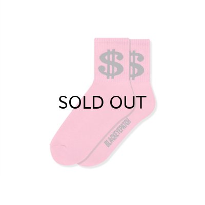 画像1: BLACK EYE PATCH (DOLLAR SIGN SOCKS) PURPLE