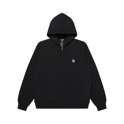 画像1: BLACK EYE PATCH (SMALL OG THERMAL ZIP HOODIE) BLACK