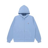 BLACK EYE PATCH (SMALL OG THERMAL ZIP HOODIE) BLUE