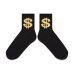 画像2: BLACK EYE PATCH (DOLLAR SIGN SOCKS) BLACK-YELLOW (2)