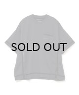 FACETASM (CURVY SLIT BIG TEE) CHARCOAL -30% OFF-