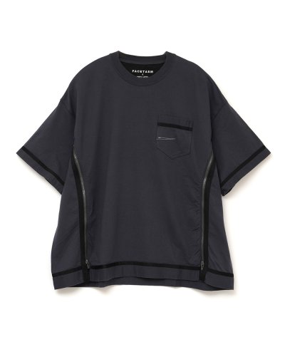 画像1: FACETASM (CURVY SLIT BIG TEE) CHARCOAL