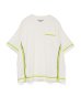 画像1: FACETASM (CURVY SLIT BIG TEE) WHITE (1)