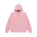 BLACK EYE PATCH (SMALL OG THERMAL ZIP HOODIE) PINK