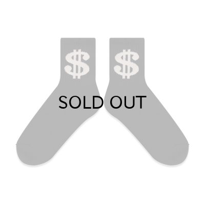 画像2: BLACK EYE PATCH (DOLLAR SIGN SOCKS) BLACK-GRAY
