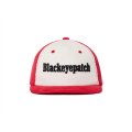 BLACK EYE PATCH (CIGAR SERIF CORDUROY CAP) WHITE-RED