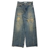 DAIRIKU (80YEAR DAMAGE WIDE DENIM PANTS) INDIGO