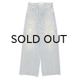 DAIRIKU (80YEAR DAMAGE WIDE DENIM PANTS) INDIGO