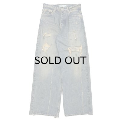 画像1: DAIRIKU (80YEAR DAMAGE WIDE DENIM PANTS) INDIGO