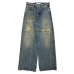 画像1: DAIRIKU (80YEAR DAMAGE WIDE DENIM PANTS) INDIGO (1)