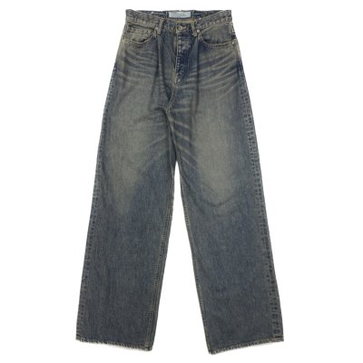 画像1: DAIRIKU (WIDE VINTAGE DENIM PANTS) INDIGO