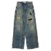 画像1: DAIRIKU (80YEAR DAMAGE PAINTER DENIM PANTS) INDIGO (1)
